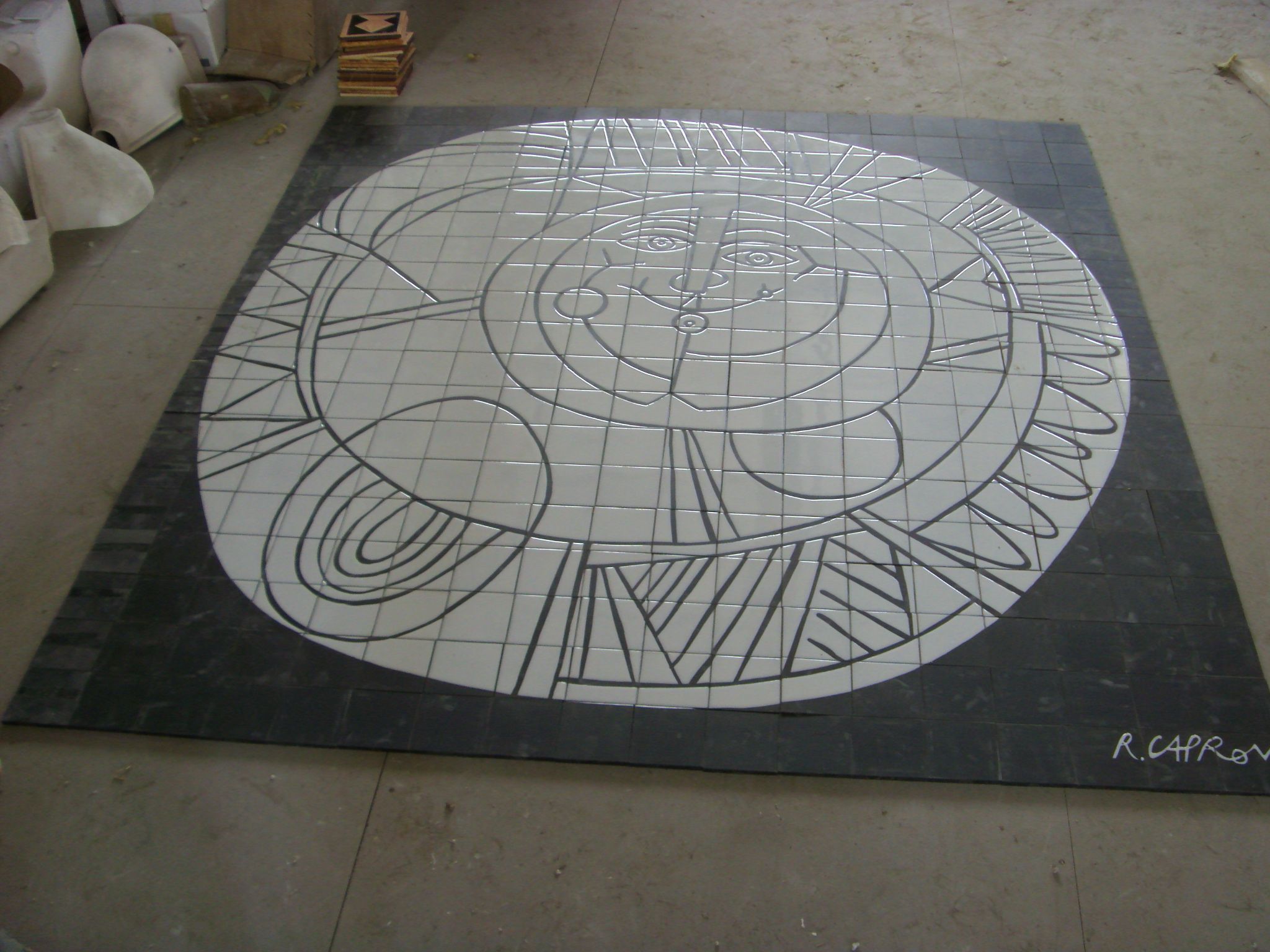 Fresque « Soleil » de Roger Capron